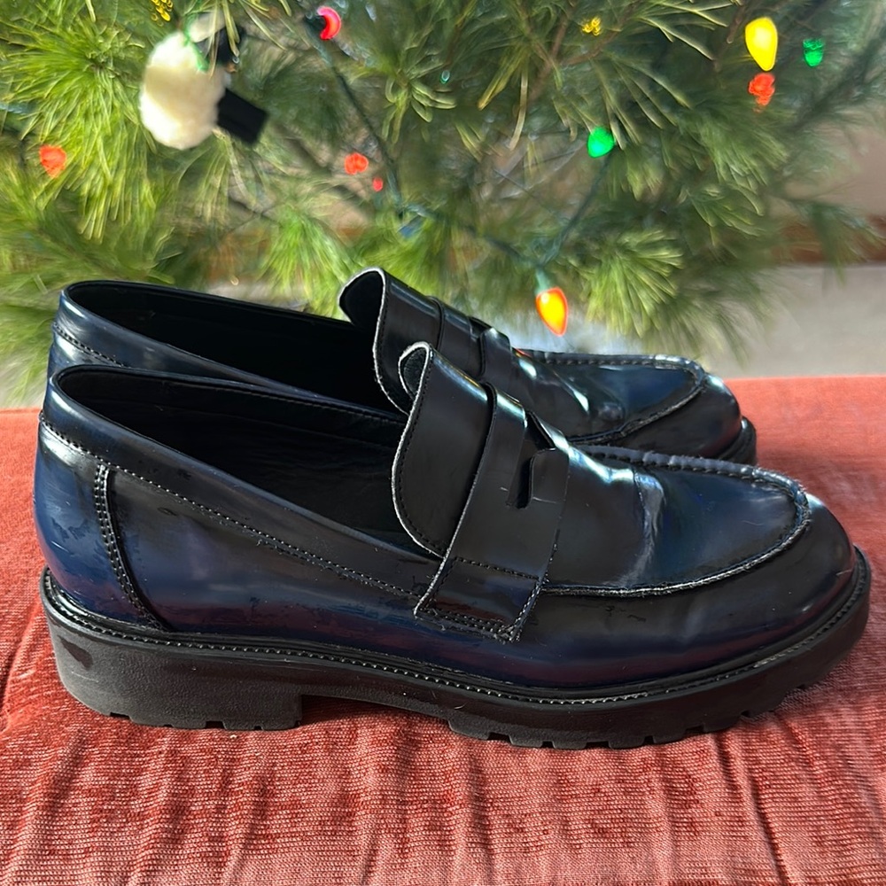 Navy Blue Steve Madden Loafers